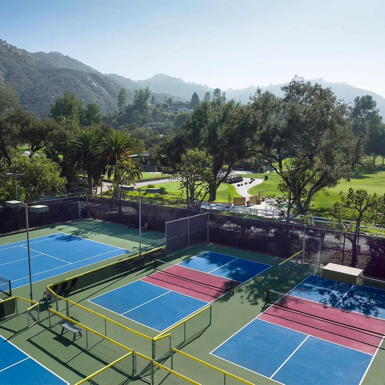 The tennis court at Hyatt Vacation Club at The Welk in San Diego, California.