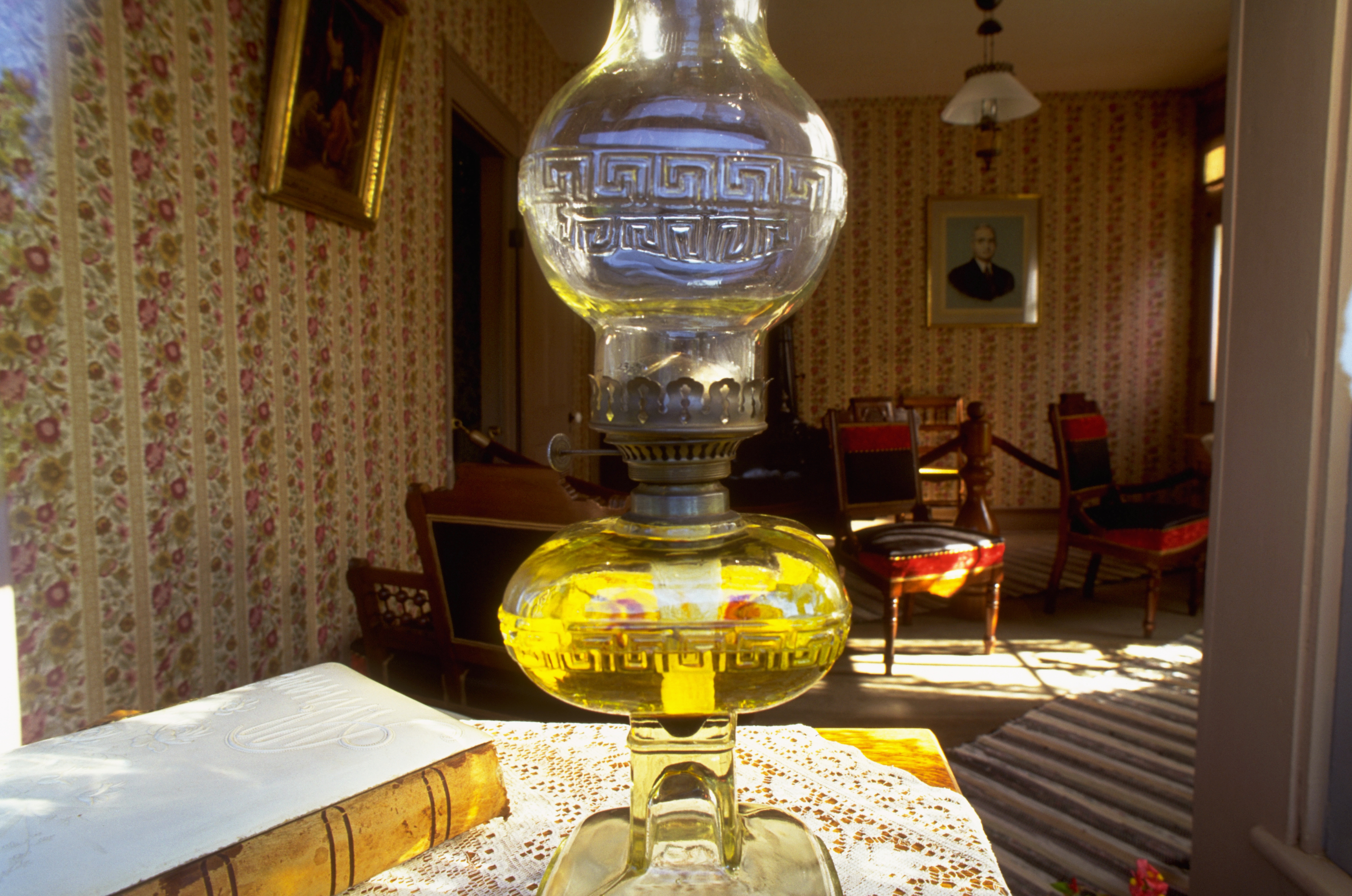 Oil Lamp Inside the Harry Truman House