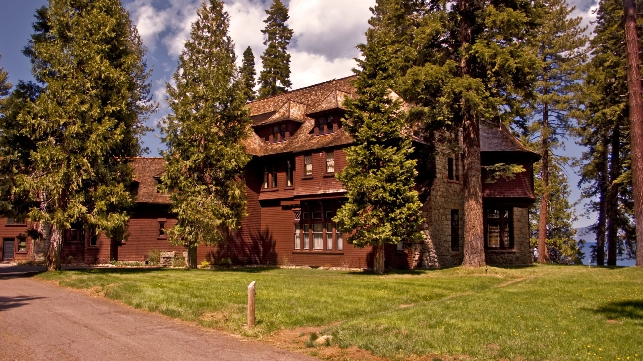 Historic Hellman-Ehrman Mansion tucked behind trees