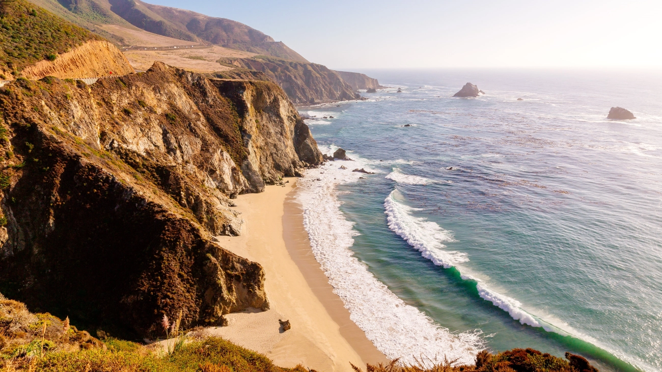 Aerial view of Big Sur Coast