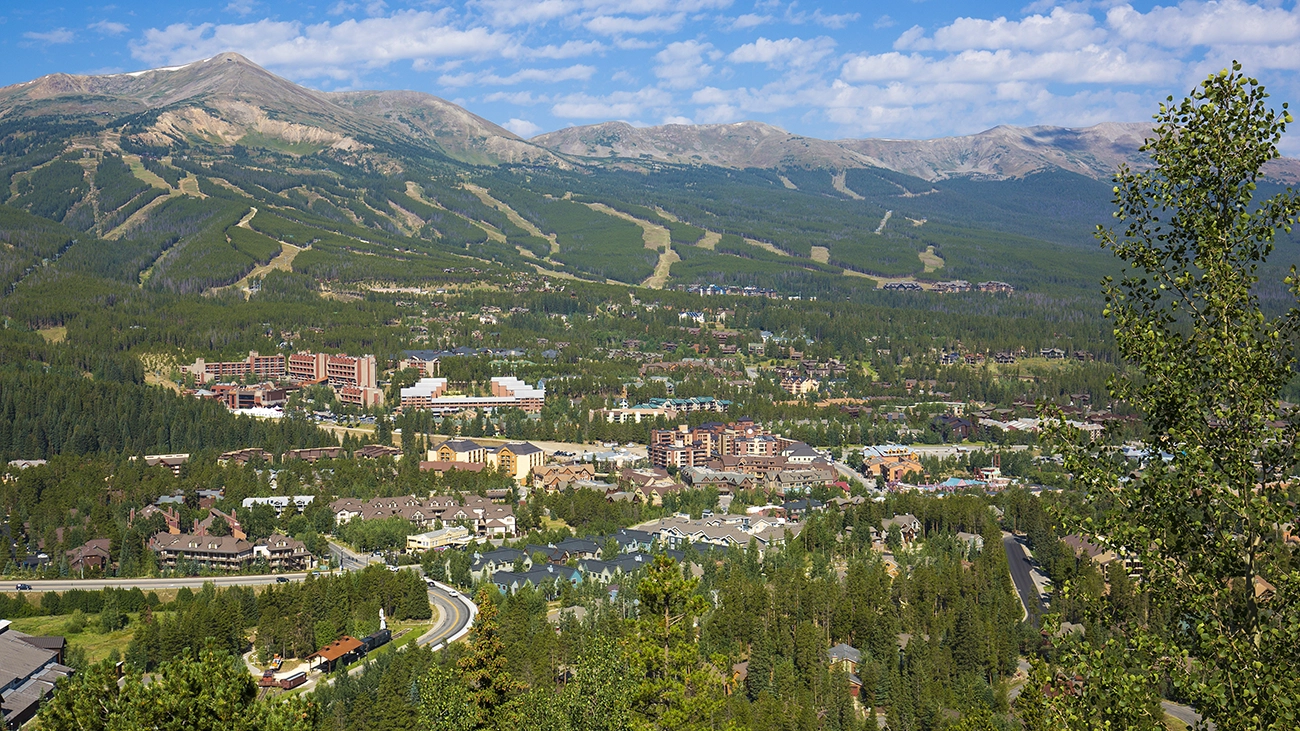 Panoramic view of Breckenridge, Colorado